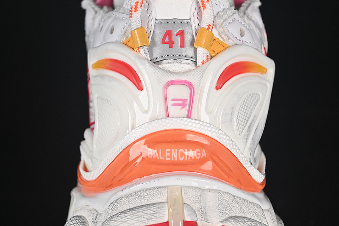 Balenciaga [W3RMU9756]-[BA*LEN*CIAGA RUNNER KITH FOUR.COLOR 7.0 WHITE/PINK/ORANGE]-[UNIUSEX:35-46] - Image 6