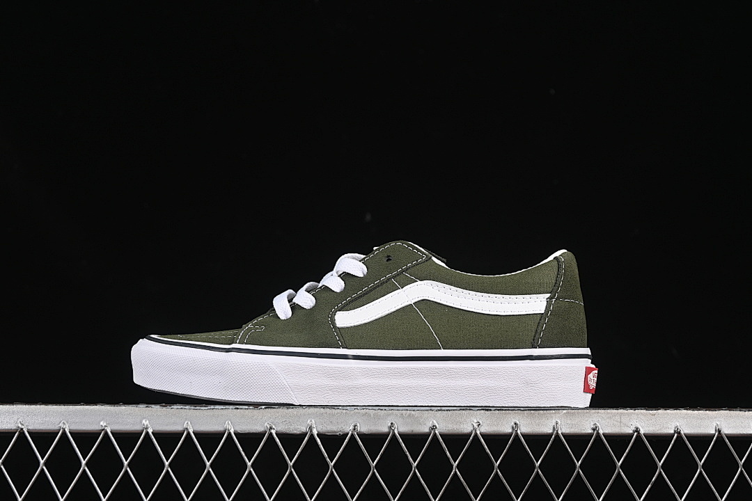 Unbranded [VN0A4UUK0FI]-[ANTI-SLIP CASUAL SKATEBOARD SHOES GREEN/WHITE]-[WOMAN:35-39]-[MAN:40-44], photo 1