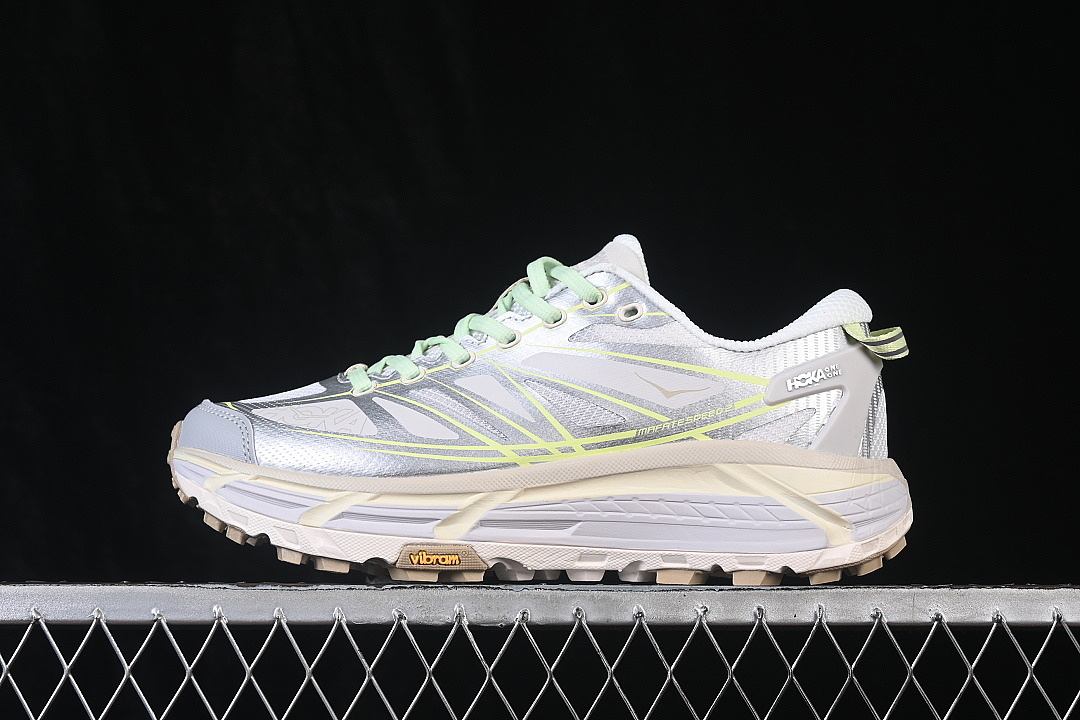 Hoka [1126851-SVRG]-[LIGHTWEIGHT MOUNTAIN RUNNING SHOES WHITE/SILVER]-[WOMAN:36-39]-[MAN:40-45] - Image 2