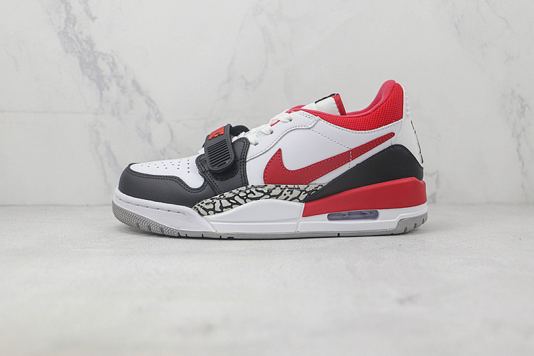 Jordan [CD7069-160]-[JORDAN LEGACY 312 LOW BLACK TOE WHITE/FIRE RED/BLACK/WOLF GREY]-[UNISEX:36-46], photo 1