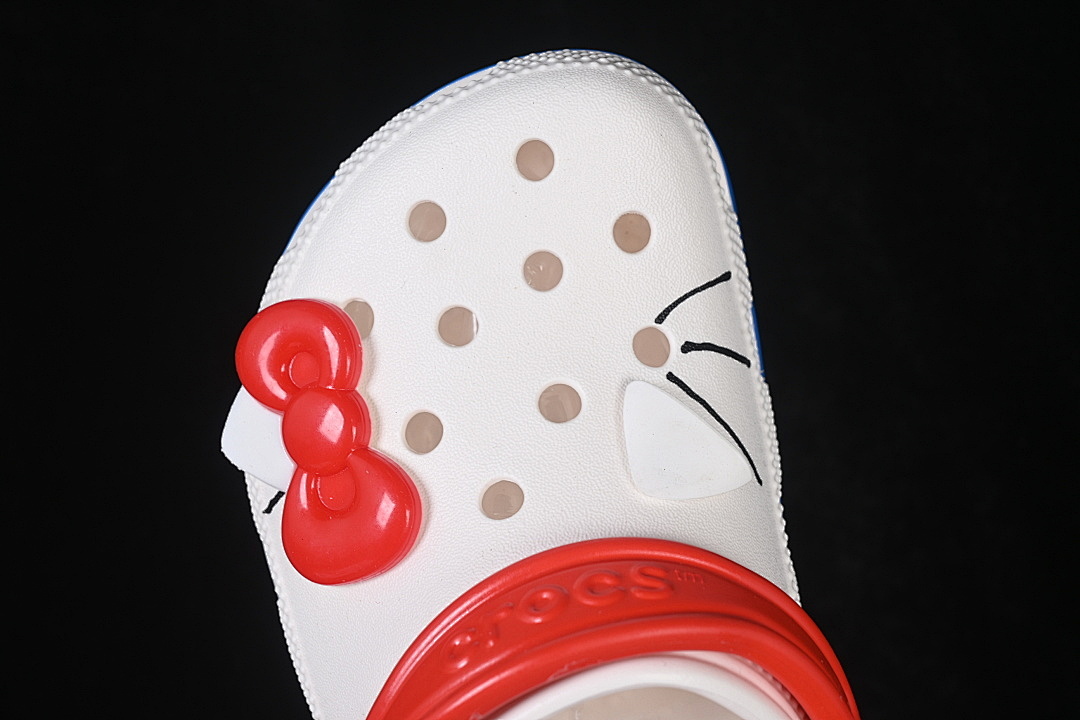 Crocs [CASUAL SLIP-ON SHOES WHITE/RED/BLUE]-[WOMAN:36-39]-[MAN:40-46] - Image 6
