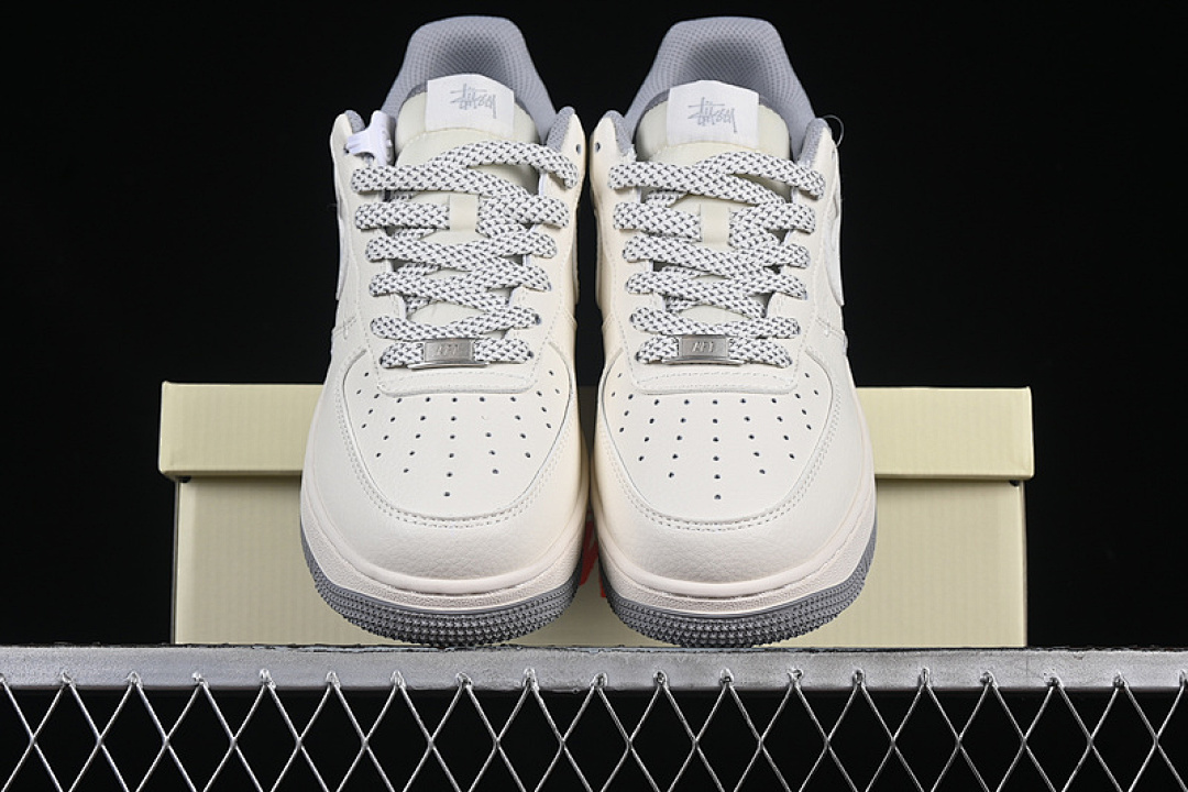 Nike [XZ6188-712]-[AIR FORCE 1 07 LOW WHITE/GREY]-[WOMAN:36-39]-[MAN:40-45] - Image 13