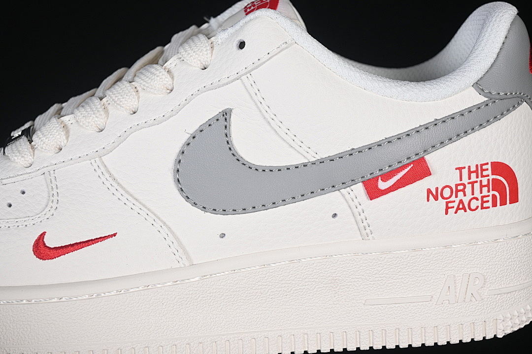 Nike [MM3399-802]-[AIR FORCE 1 07 LOW WHITE/GREY/RED]-[WOMAN:36-39]-[MAN:40-45] - Image 8