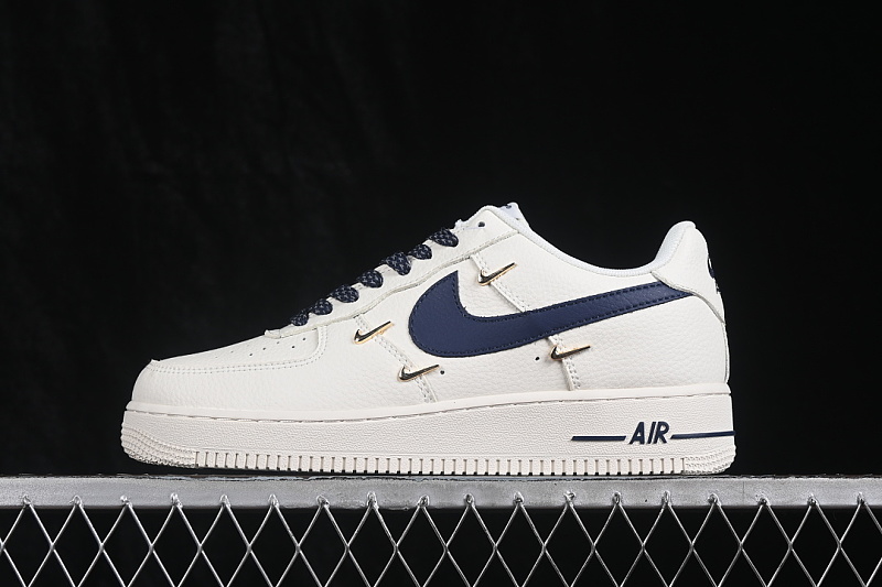 Nike Nike AIR FORCE 1 07 LOW CASUAL SNEAKERS WHITE/NAVY BLUE · DN9688-127, photo 1