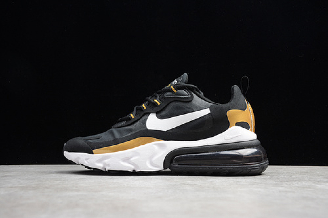 Unbranded [AO4971-006]-[AIR MAX 270 REACT BLACK/WHITE/GOLD]-[WOMAN:36-39]-[MAN:40-45], photo 1