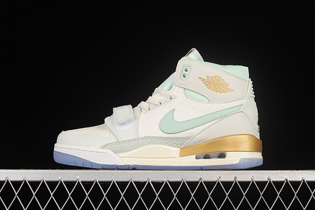 Jordan AIR Jordan LEGACY 312 WHITE/GOLD/MINT GREEN · DR8486-131, photo 1