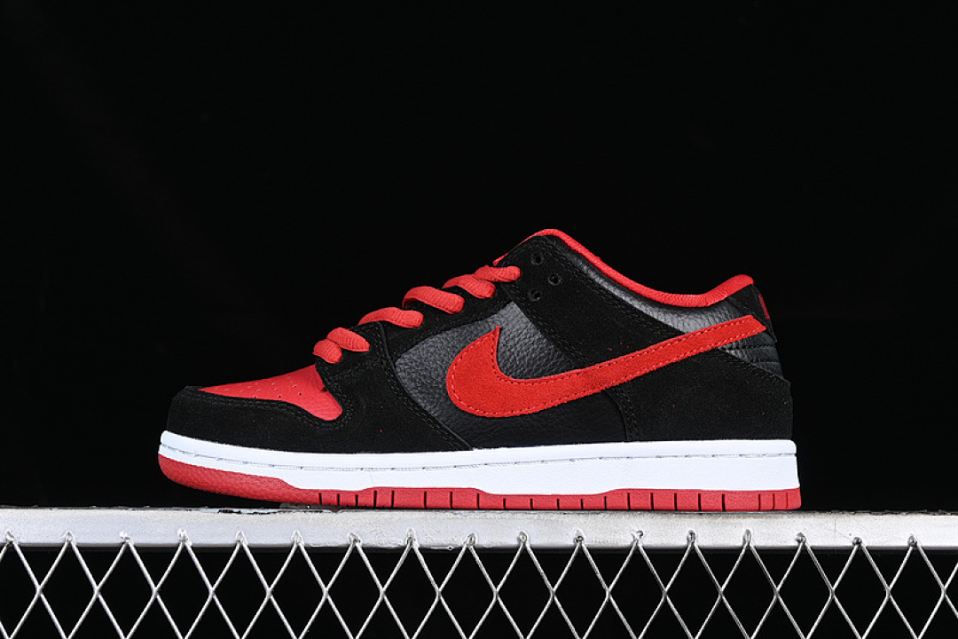 Nike DUNK LOW PRO SB JPACK BLACK/UNIVERSITY RED-BLACK · 304292-039, photo 1