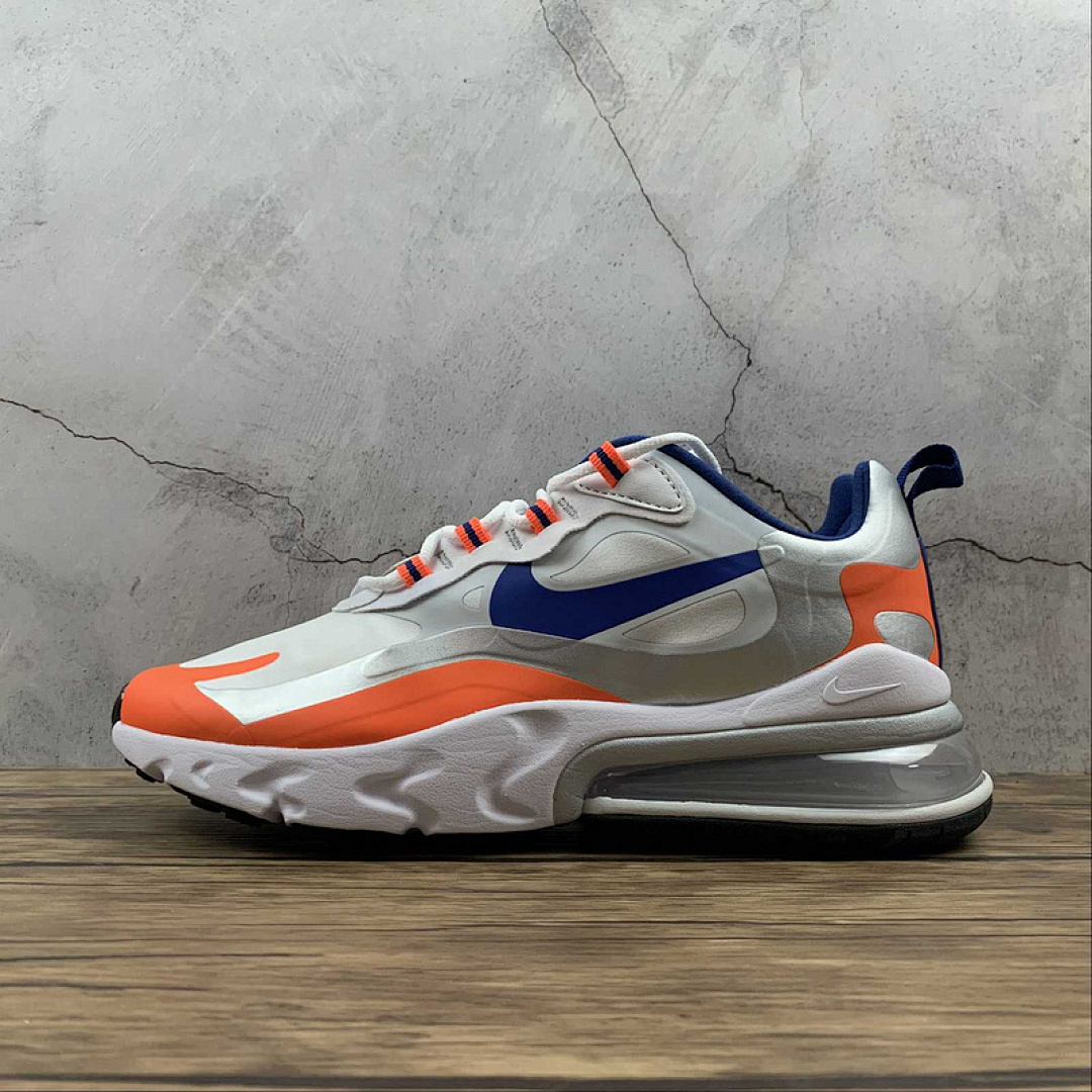 Unbranded [CW3094-100]-[AIR MAX 270 REACT KNICKS WHITE/FLASH CRIMSON/METALLIC SILVER/RACER (BLUE]), photo 1