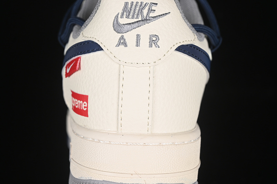 Nike [DM6868-068]-[AIR FORCE 1 07 LOW SUPREME WHITE/GREY/BLUE]-[WOMAN:36-39]-[MAN:40-45] - Image 7