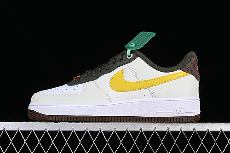Nike Nike AIR FORCE 1 07 LOW WHITE/GREY/BLACK/YELLOW · FV3647-171, photo 1