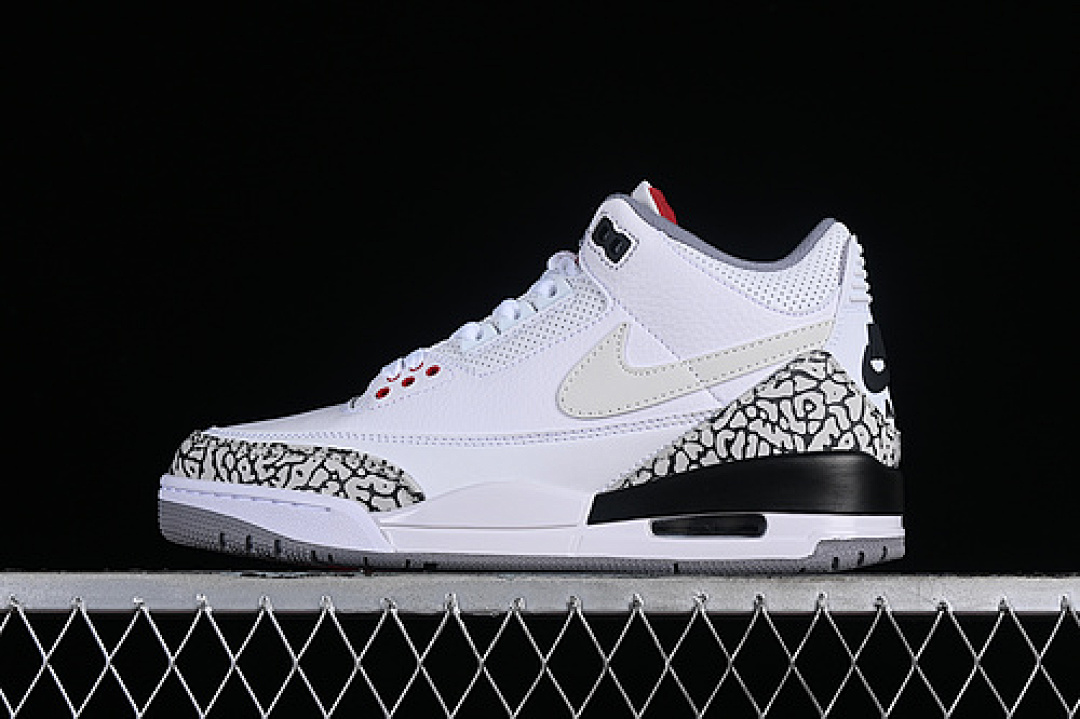 Jordan [AV6683-160]-[AIR JORDAN 3 RETRO JTH NRG WHITE/FIRE RED-BLACK-WHITE]-[MAN:40-47.5], photo 1