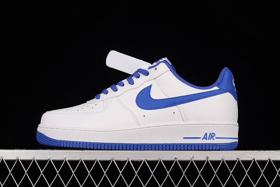 Nike [DH7561-104]-[AIR FORCE 1 07 LOW WHITE/WHITE/MEDIUM BLUE]-[WOMAN:36-39]-[MAN:40-45], photo 1