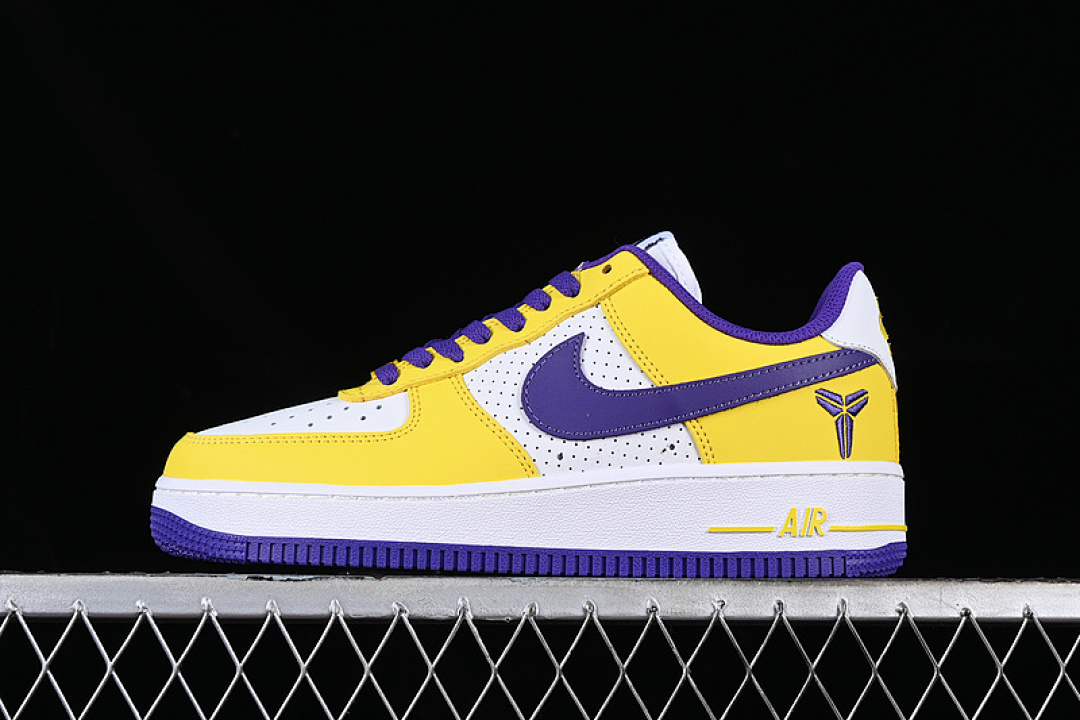 Nike [314192-151]-[KOBE AIR FORCE 1 07 LOW WHITE/YELLOW/PURPLE]-[WOMAN:36-39]-[MAN:40-45], photo 1
