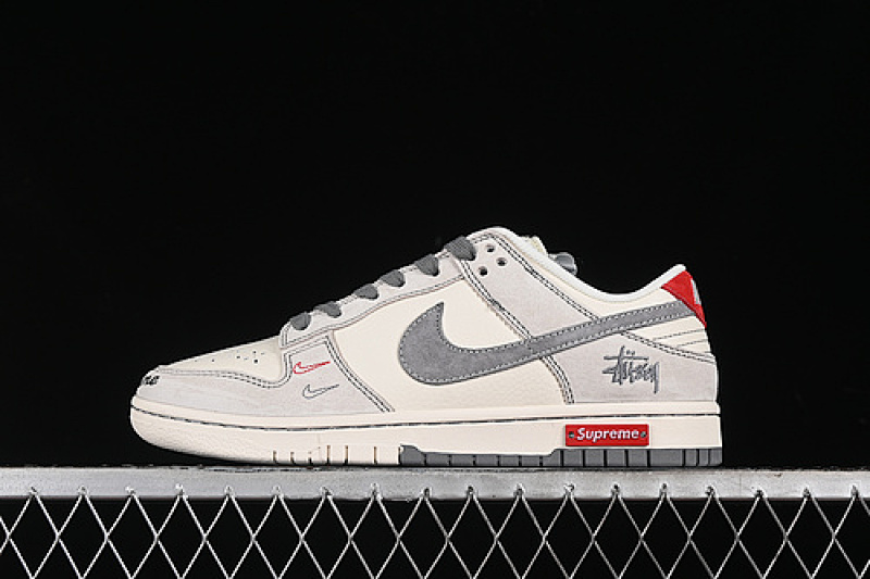 Nike SB DUNK LOW WHITE/GREY/RED · MM1089-033, photo 1