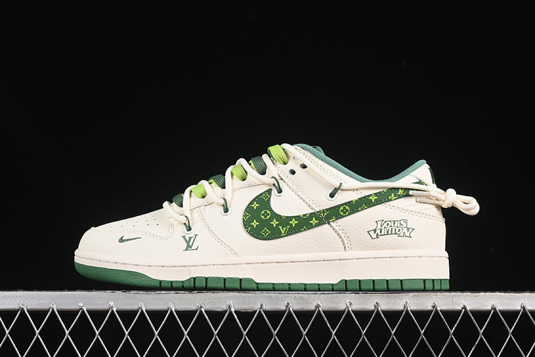 Louis Vuitton [DM6868-075]-[SB DUNK LOW LV WHITE/GREEN]-[WOMAN:36-39]-[MAN:40-45], photo 1