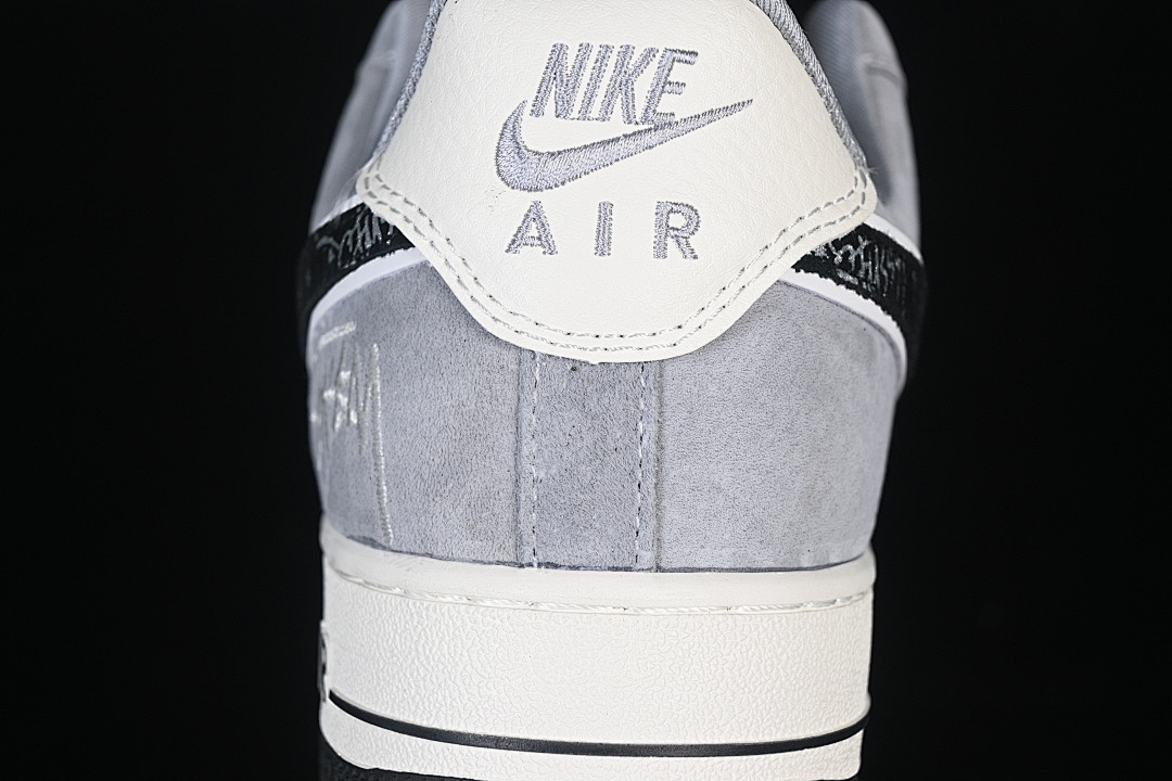 Nike [SS1979-013]-[AIR FORCE 1 07 LOW WHITE/BLACK/GREY]-[WOMAN:36-39]-[MAN:40-45] - Image 7