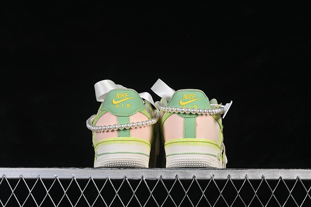 Nike [FJ7740-101]-[AIR FORCE 1 07 LOW WHITE/GREEN/PINK]-[WOMAN:36-39]-[MAN:40-45] - Image 14