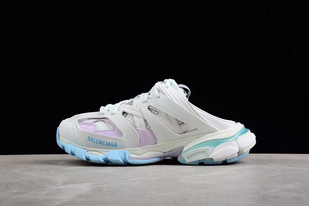Purple [W3DA79045]-[BA*LEN*CIAGA TESS S.GOMMA SNEAKER WHITE/SKY BLUE/PURPLE]-[WOMAN:35-40], photo 1
