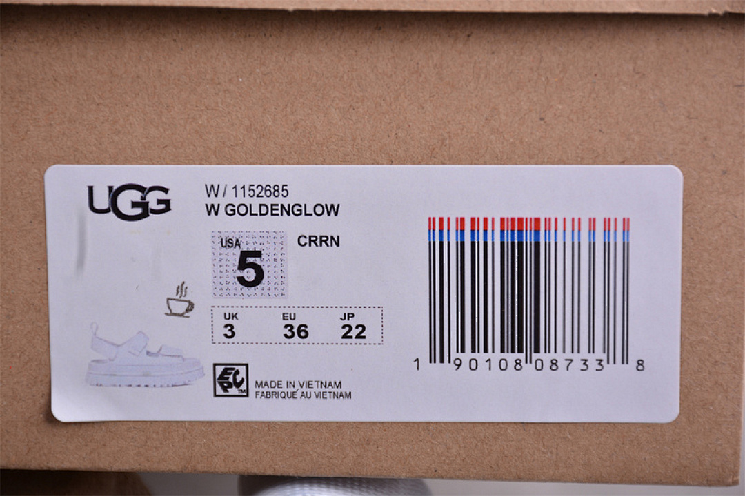 UGG [GG DAZZLING GOLD DOPAMINE SANDALS WHITE]-[WOMAN:35-40] - Image 4