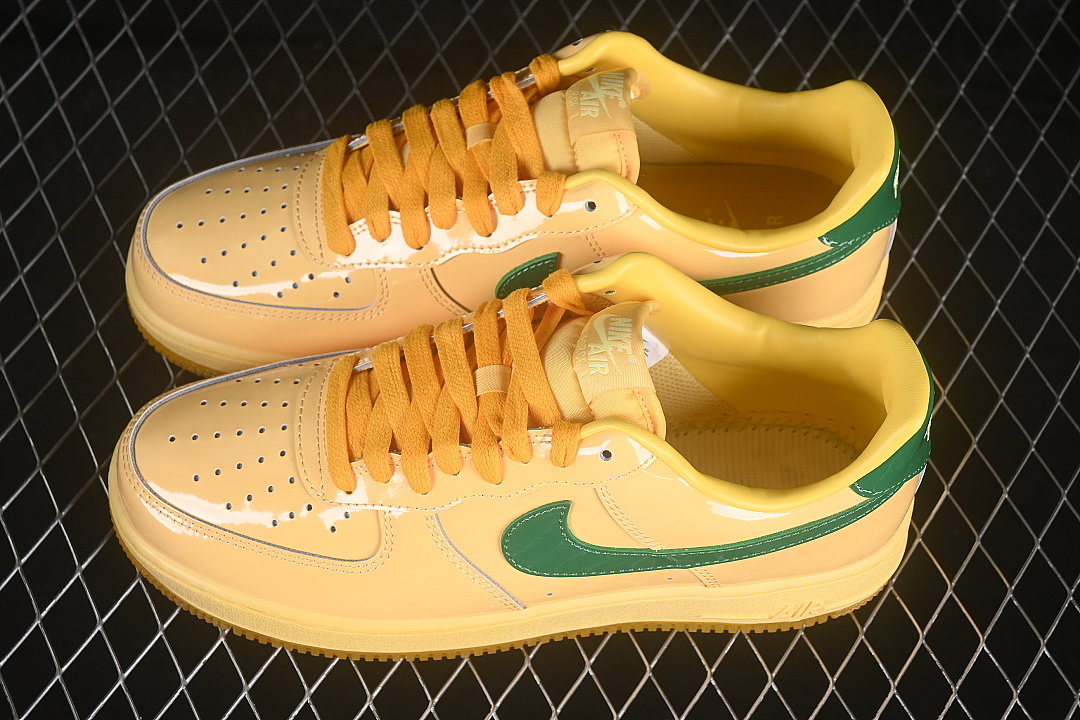 Unbranded [IO4489-700]-[AIR FORCE 1 07 LOW TOPAZ GOLD YELLOW/DARK GREEN]-[WOMAN:35.5-39]-[MAN:40-47.5] - Image 10