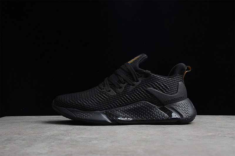 ALPHABOUNCE INSTINCT SHOES CORE BLACK/CORE BLACK/GOLD · CG5625, photo 1