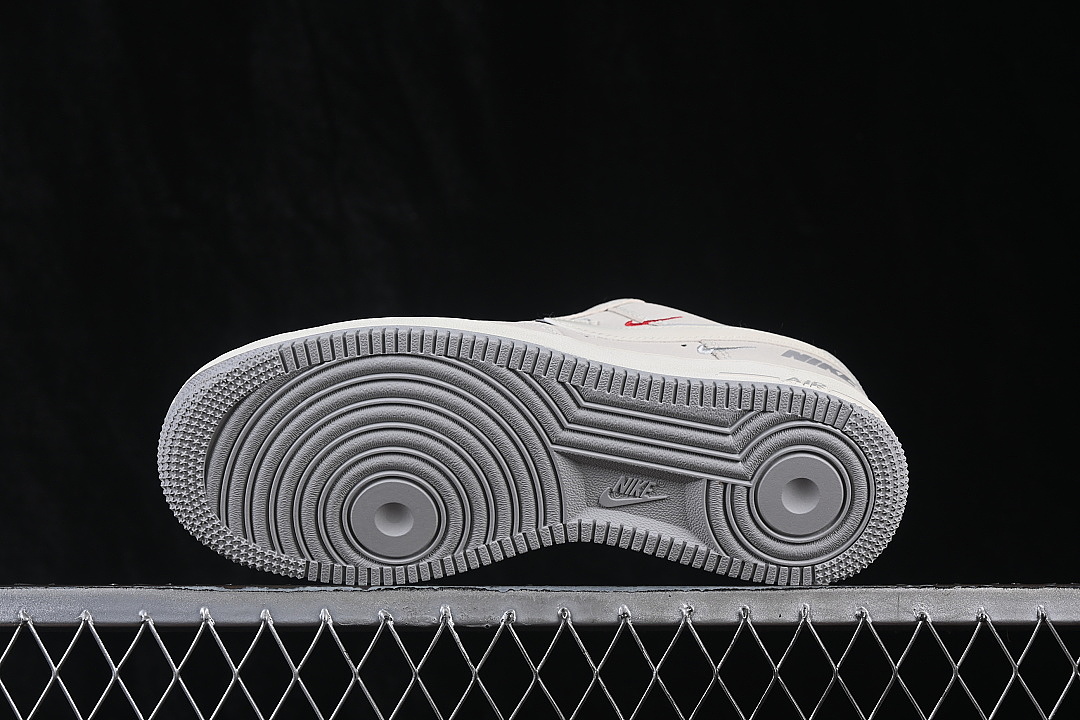 Nike [DF0188-153]-[AIR FORCE 1 07 LOW CASUAL SNEAKERS WHITE/LIGHT GRAY]-[WOMAN:36-39]-[MAN:40-45] - Image 14