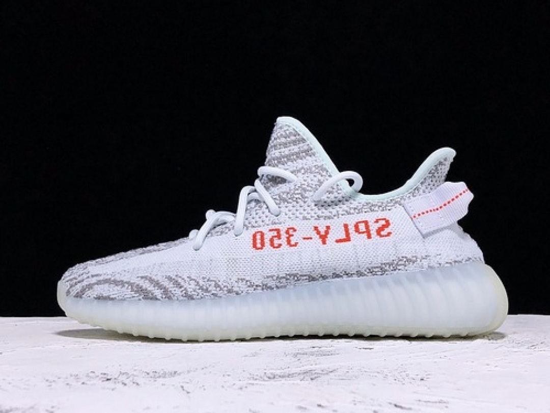 Adidas [B37571]-[H12 YEEZY BOOST 350 V2 BLUE TINT/GRETHR/HIRERE]-[UNISEX:36-48], photo 1