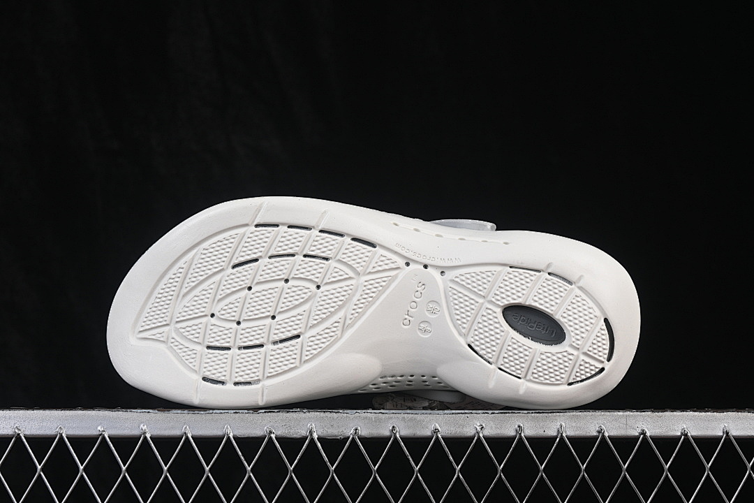 Crocs [LITERIDE 360 CLOG FASHIONABLE ROUND TOED DARK GRAY/GREY/WHITE]-[WOMAN:36-39]-[MAN:40-46] - Image 8