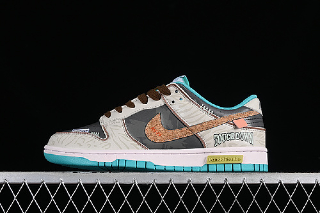 Nike SB DUNK LOW WHITE/BLUE/GREY/GREEN/BROWN · DV0834-101, photo 1
