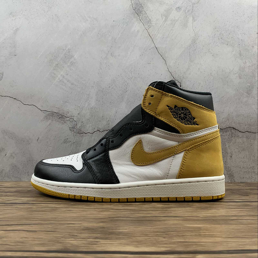 Jordan CY AIR Jordan 1 RETRO HIGH OG YELLOW OCHRE SUMMIT WHITE/YELLOW OCHRE-BLACK · 555088-109, photo 1