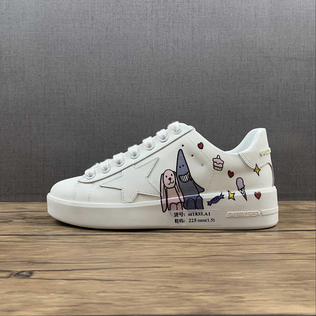 Golden Goose Golden Goose [ UOMO/DONNA WHITE/WHITE-BLACK]-[WOMAN:35-40], photo 1