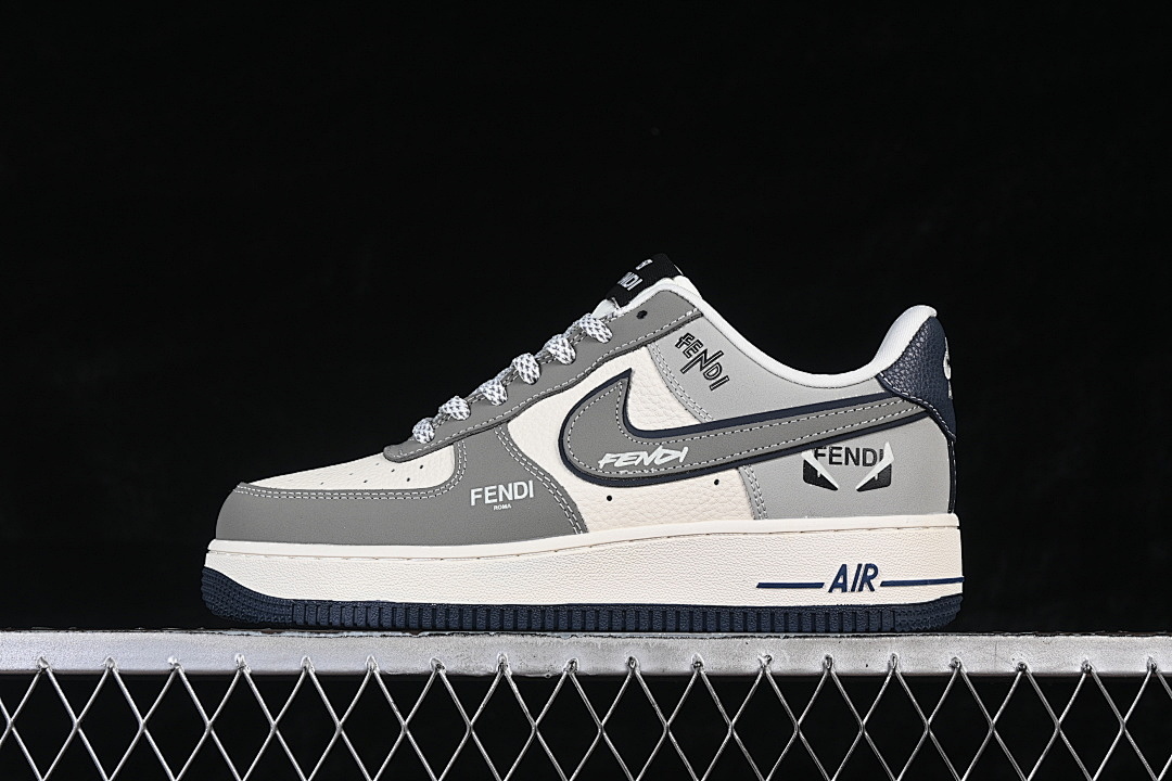 Nike Nike AIR FORCE 1 07 LOW CASUAL SNEAKERS NAVY BLUE/WHITE/GREY · DF0188-110, photo 1