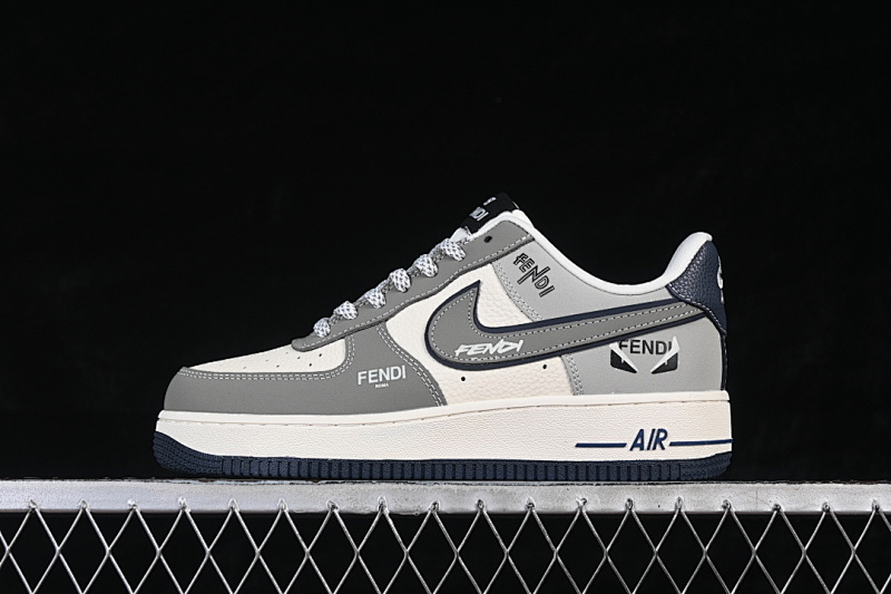 Nike Nike AIR FORCE 1 07 LOW CASUAL SNEAKERS NAVY BLUE/WHITE/GREY · DF0188-110, photo 1
