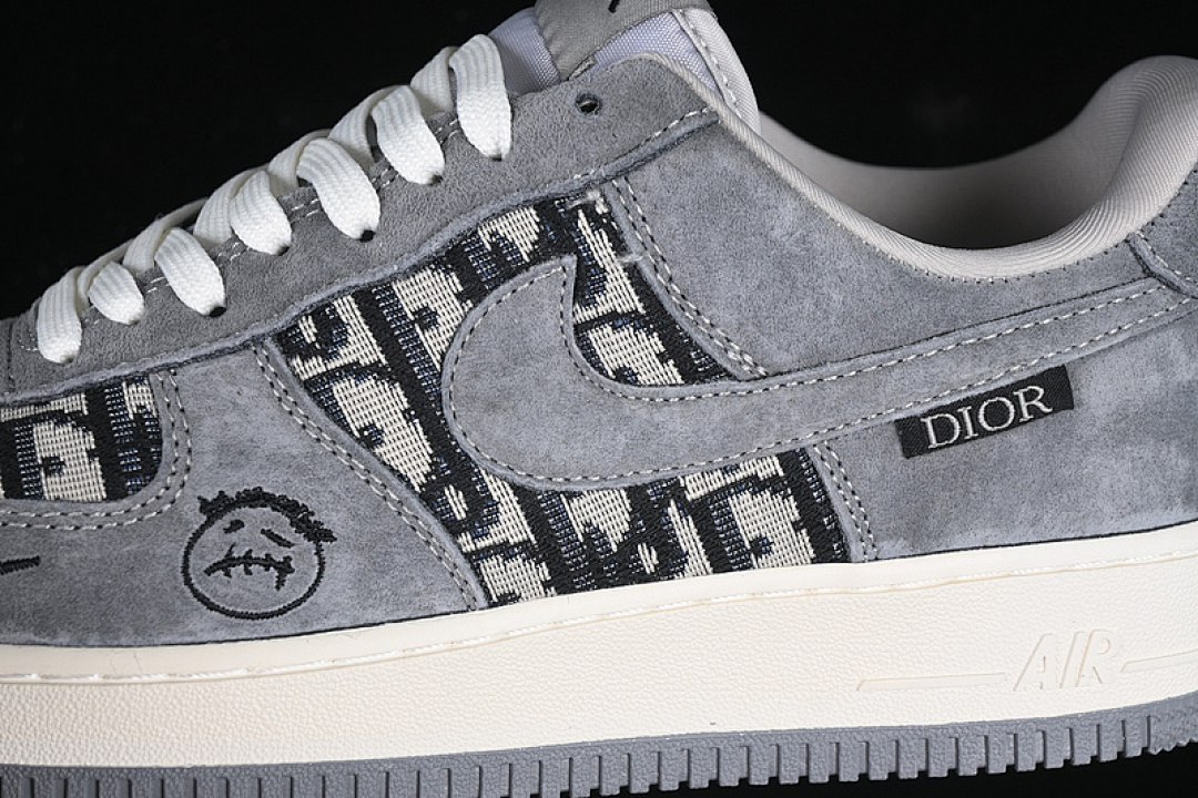 Nike [KK1988-056]-[AIR FORCE 1 07 LOW WHITE/GREY/BLACK]-[WOMAN:36-39]-[MAN:40-45] - Image 8