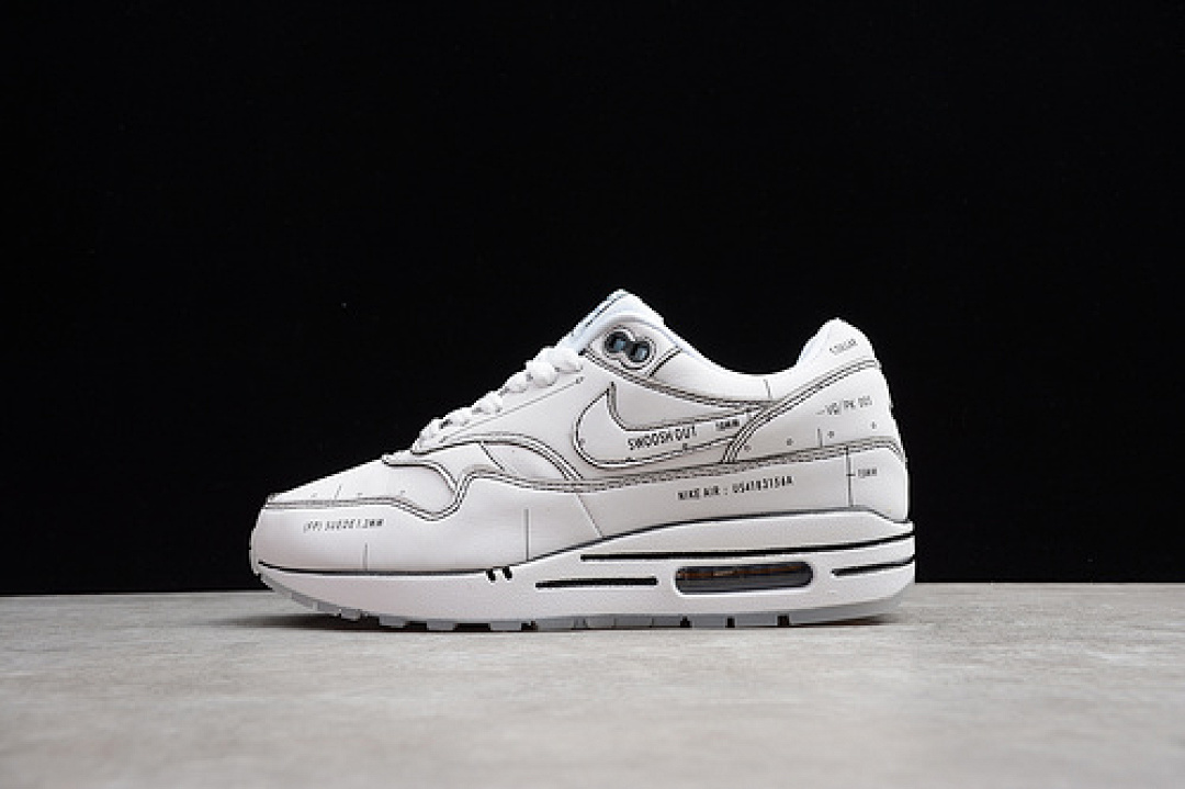 Unbranded [67-66-74]-[CJ4286-100]-[AIR MAX 1 TINKER SCHEMATIC WHITE/BLACK-VAST GREY]-[UNISEX:36-45], photo 1