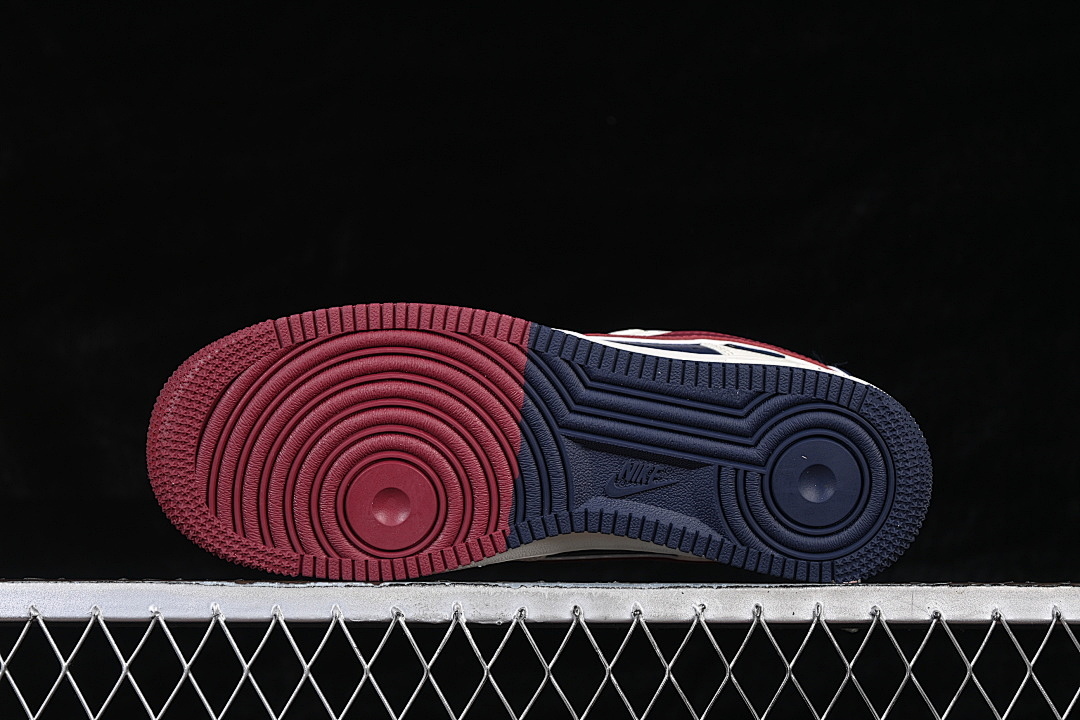 Nike [JP8028-069]-[AIR FORCE 1 07 LOW WHITE/NAVY BLUE/WINE RED]-[WOMAN:36-39]-[MAN:40-45] - Image 15