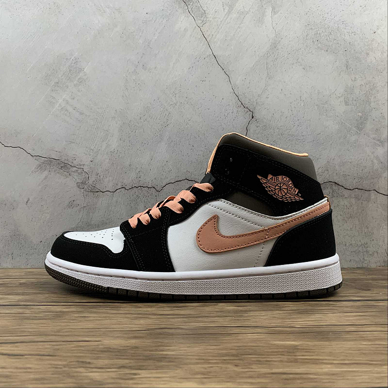 Jordan AIR Jordan 1 MID SE WHITE/APRICOT/AGATE/BLACK · DH0210-100, photo 1