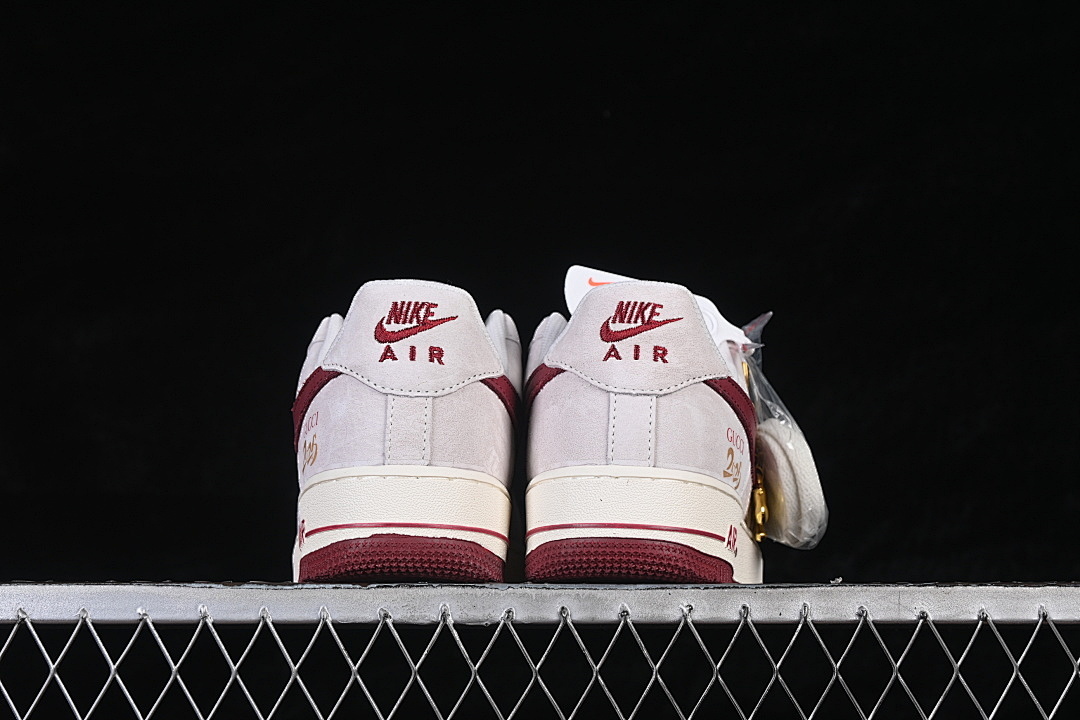 Nike [DD1982-342]-[AIR FORCE 1 07 LOW BEIGE/WINE RED]-[WOMAN:36-39]-[MAN:40-45] - Image 14