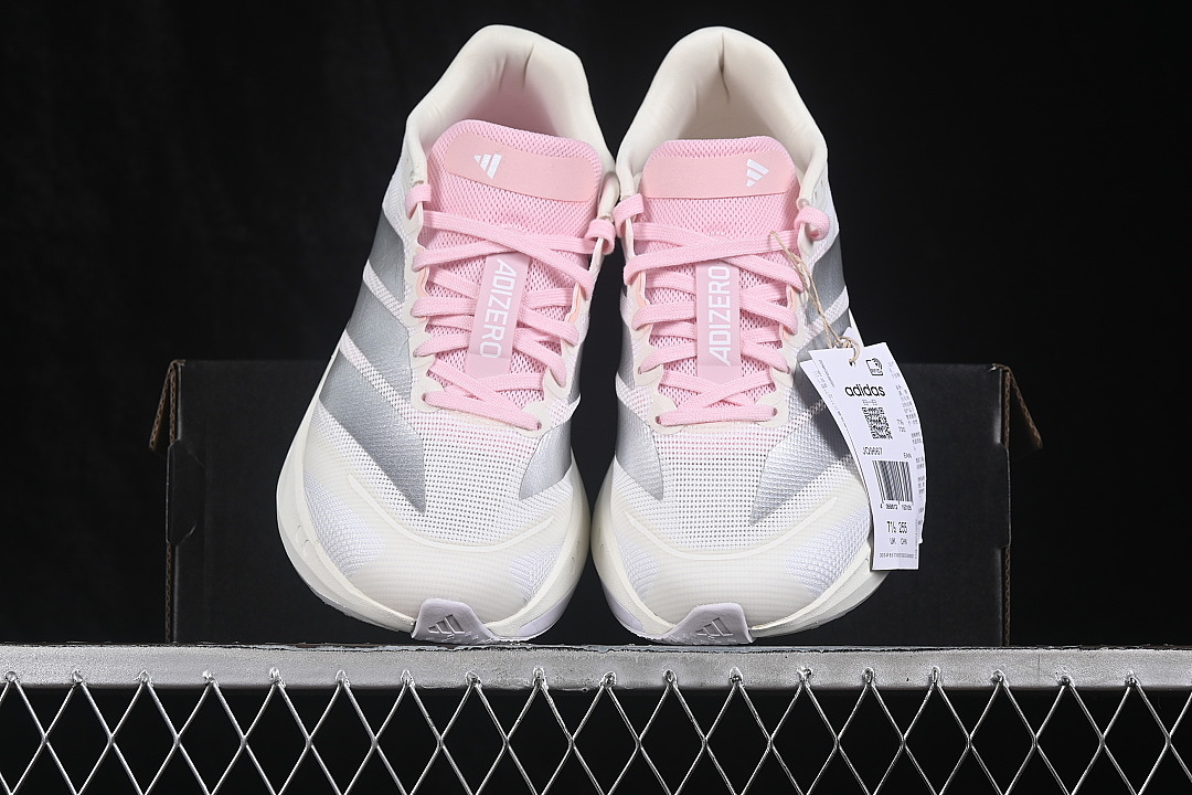 On Running [JQ9667]-[BOSTON 13 BREATHABLE SHOES LIGHT PINK/WHITE/SILVER]-[WOMAN:36-39]-[MAN:40-41] - Image 12
