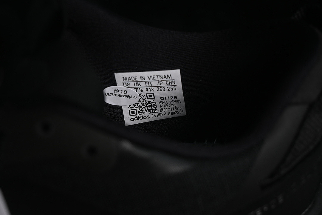 Adidas [KK2685]-[ULTRA LIGHT AND BREATHABLE RUNNING SHOES BLACK/INKINESS]-[WOMAN:36-39]-[MAN:40-45] - Image 5