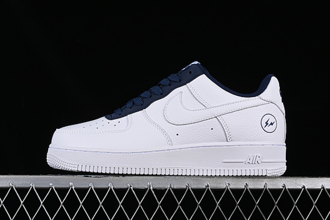 Nike [TT0801-606]-[FRAGMENT DESIGN AIR FORCE 1 07 LOW WHITE/BLUE]-[WOMAN:36-39]-[MAN:40-45], photo 1