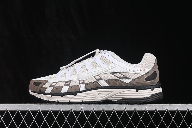 Nike Nike P-6000 RETRO CASUAL SPORTS DAD SHOES BROWN/WHITE · IO1904-104, photo 1