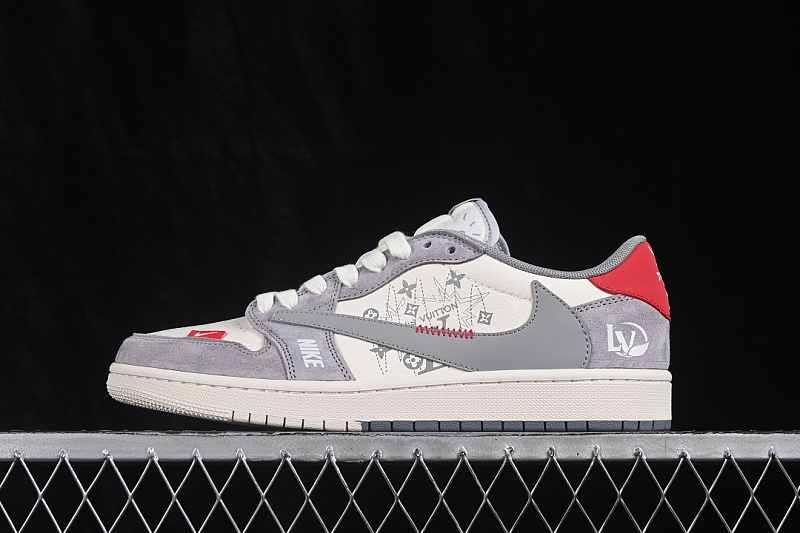 Jordan AIR Jordan 1 LOW OG SP WHITE/GREY/RED · CW6688-119, photo 1