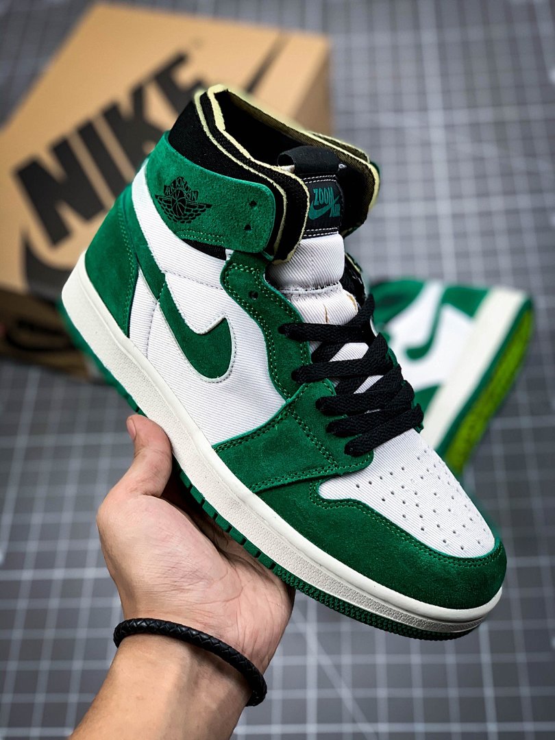 Jordan AIR Jordan 1 HIGH ZOOM STADIUM GREEN WHITE/GREEN/BLACK · CT0979-300, photo 1