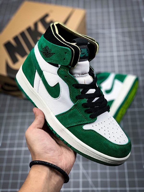 Jordan AIR Jordan 1 HIGH ZOOM STADIUM GREEN WHITE/GREEN/BLACK · CT0979-300, photo 1
