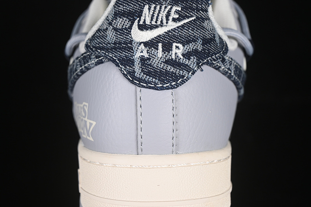 Nike [DM6868-099]-[AIR FORCE 1 07 LOW LV WHITE/BLUE/GREY]-[WOMAN:36-39]-[MAN:40-45] - Image 7