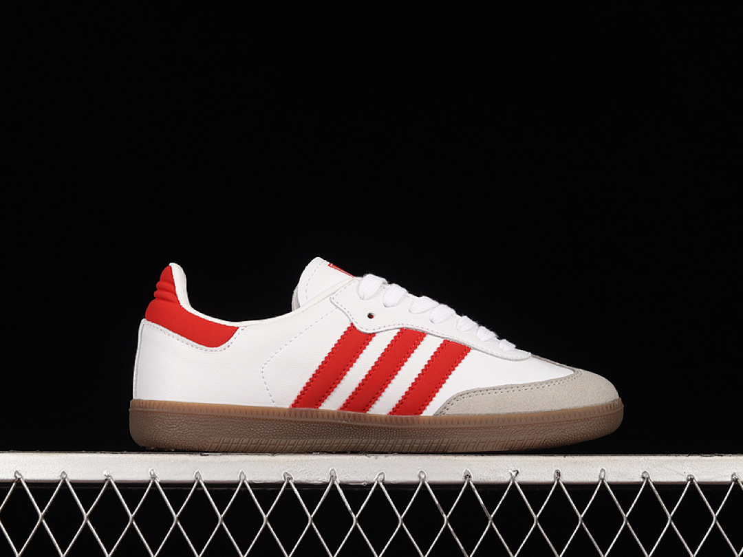 Adidas [B44628]-[SAMBA VEGAN OG FOOTWEAR WHITE/SCARLET/GUM]-[WOMAN:36-39]-[MAN:40-45] - Image 15