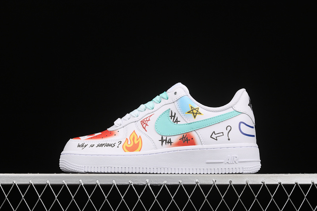 Nike [CW2288-111]-[AIR FORCE 1 LOW 07 WHITE/WHITE/MULTI-COLOR]-[WOMAN:36-39]-[MAN:40-45], photo 1