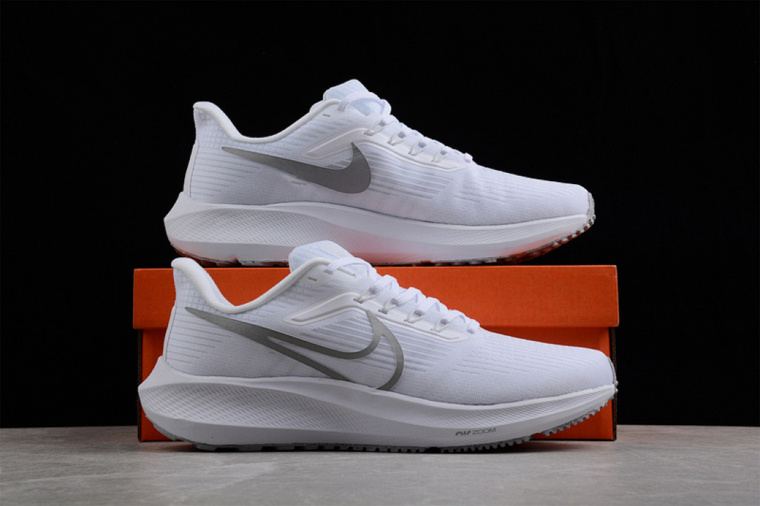 Nike [DH4072-100]-[AIR ZOOM PEGASUS 39 WHITE/PURE PLATINUM/GREY FOG/METALLIC SILVER]-[UNISEX:36-45] - Image 17