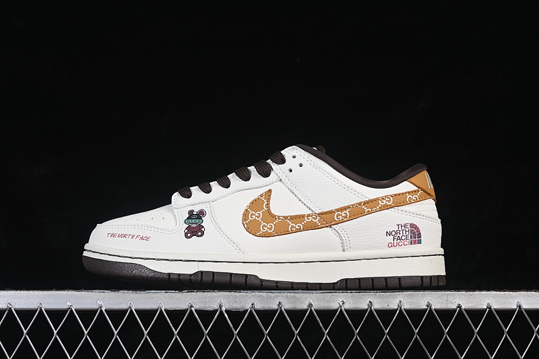 Unbranded [YF9511-916]-[SB DUNK LOW LOW-TOP CASUAL SNEAKERS WHITE/BROWN/BLACK]-[WOMAN:36-39]-[MAN:40-45], photo 1